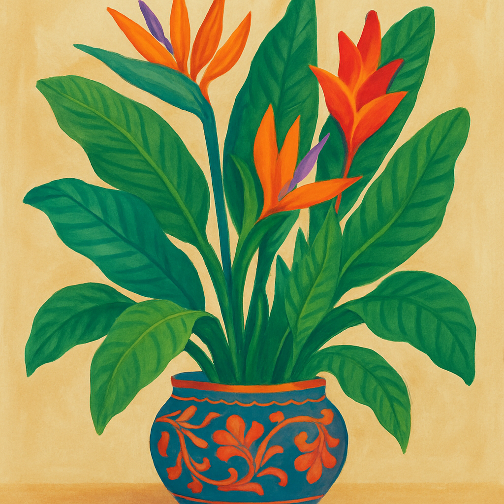 Vibrant tropical plant