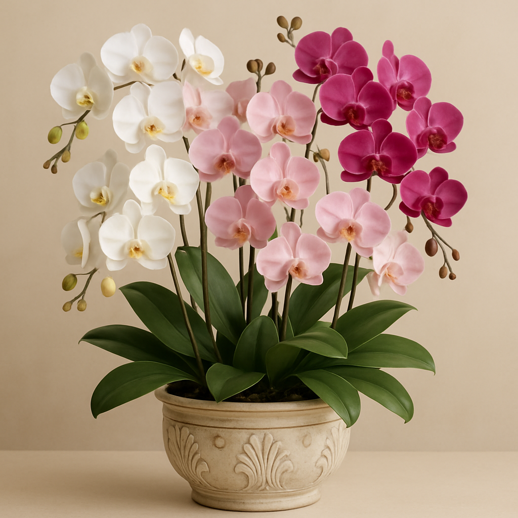 Elegant orchid display